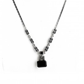 Collier Argent 925 (Onyx et Marcassites)